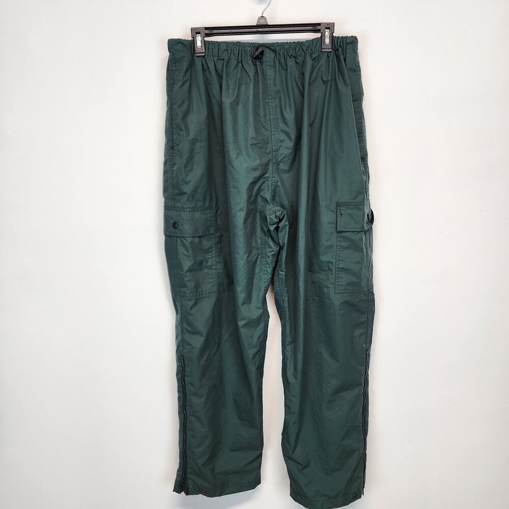 Vintage Field & Stream Mens Water Resistant Cargo Pants Size XL Nylon Ankle Zip
